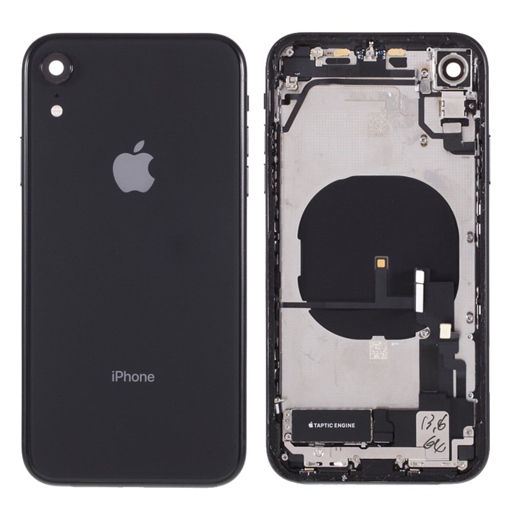 Chassis Cover Battery Cover + Parts Apple iPhone XR Black