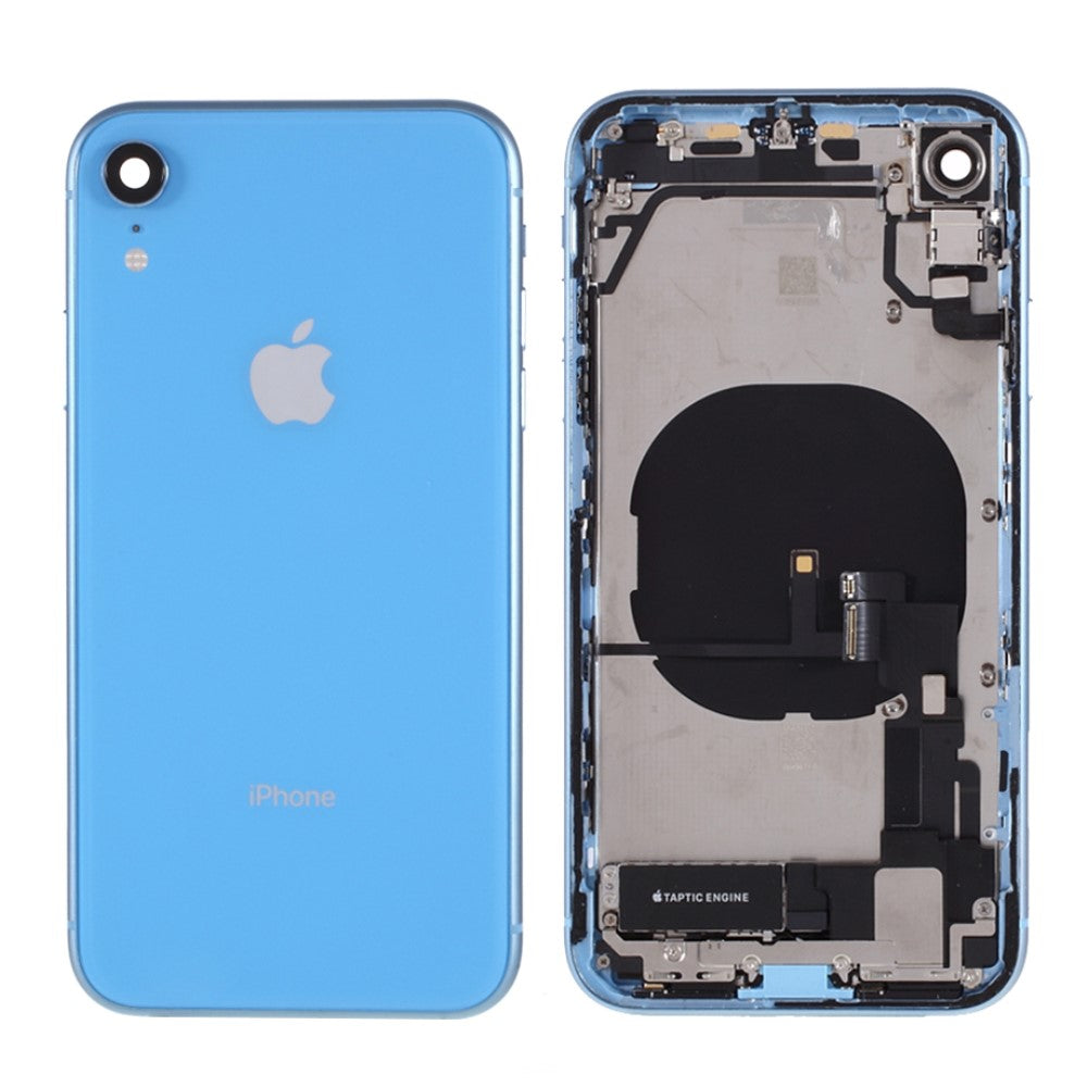 Châssis Cover Battery Cover + Pièces Apple iPhone XR Bleu