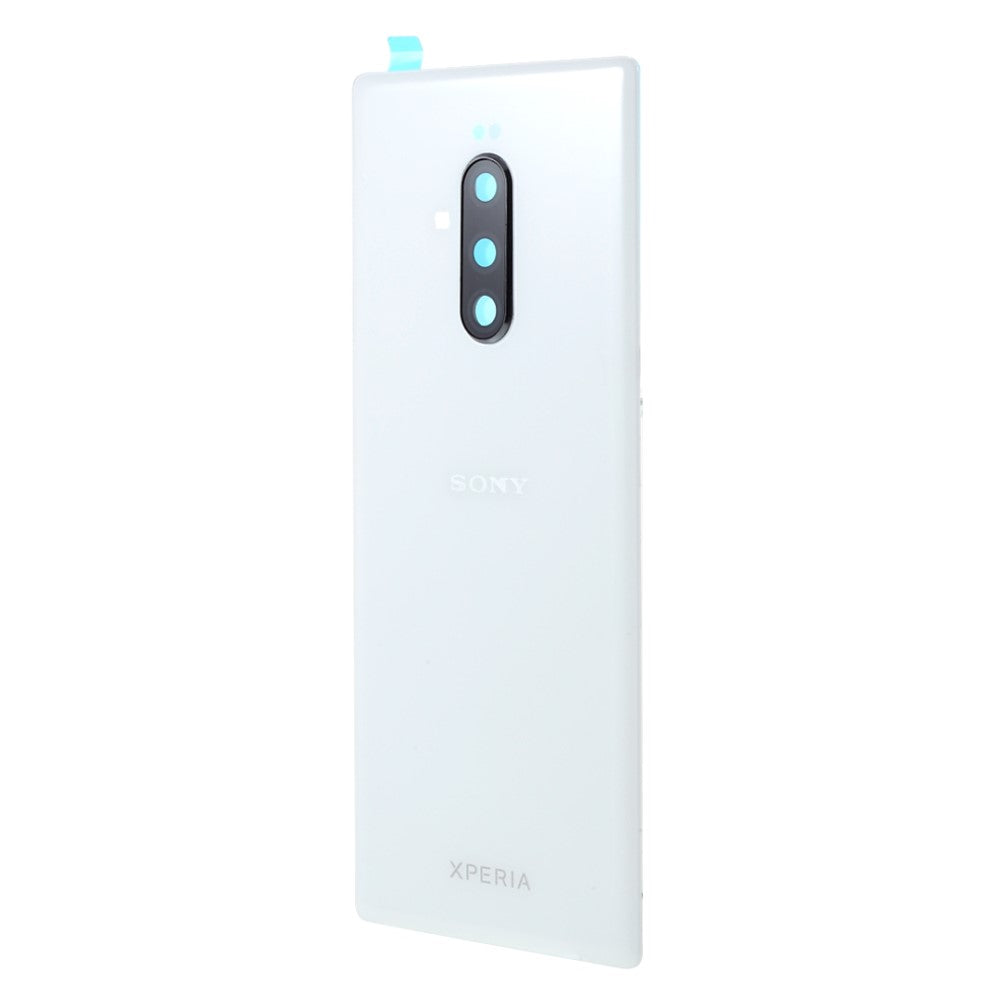 Cache Batterie Cache Arrière + Objectif Caméra Arrière Sony Xperia 1 / XZ4 Blanc