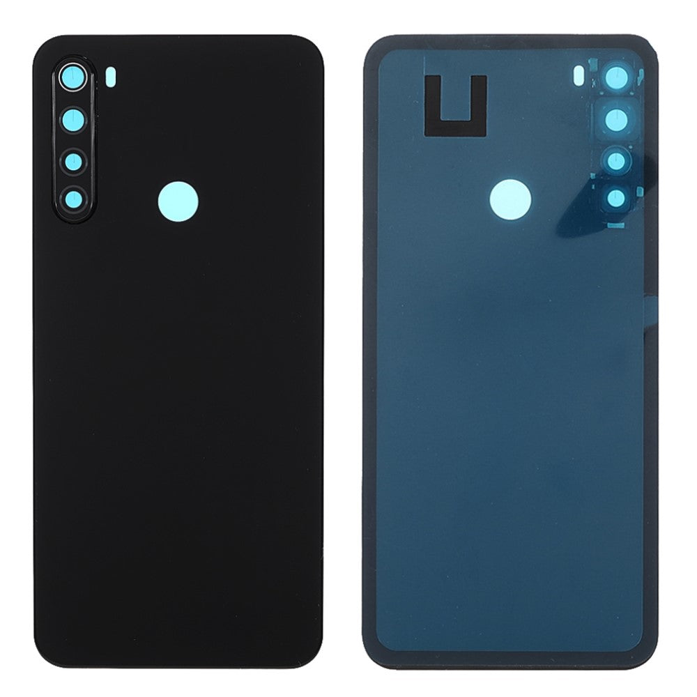 Tapa Bateria Back Cover + Lente Camara Trasera Xiaomi Redmi Note 8 Negro
