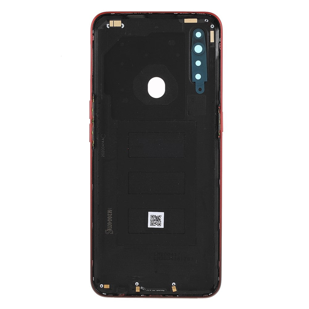 Tapa Bateria Back Cover + Lente Camara Trasera Oppo A31 (2020) Rojo