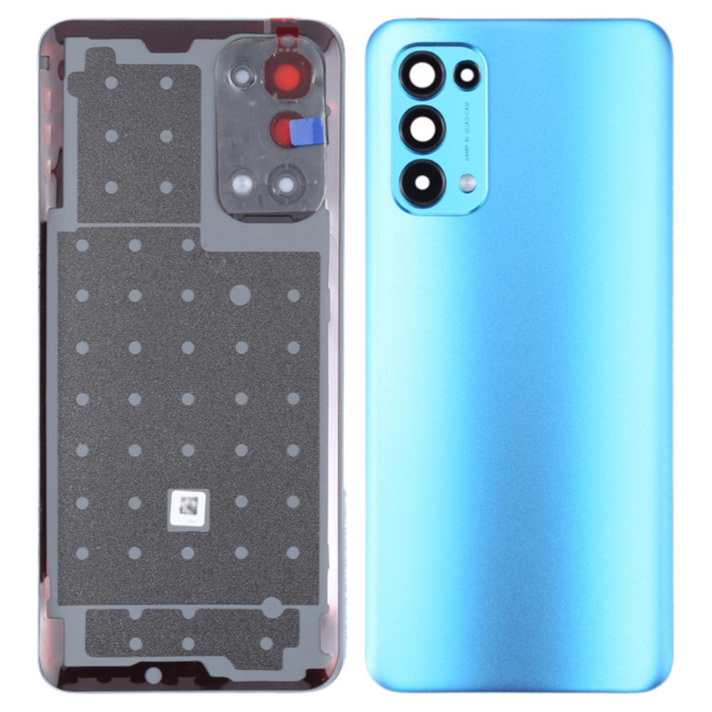 Cache Batterie Cache Arrière + Objectif Caméra Oppo Reno 5 5G / Find X3 Lite Bleu