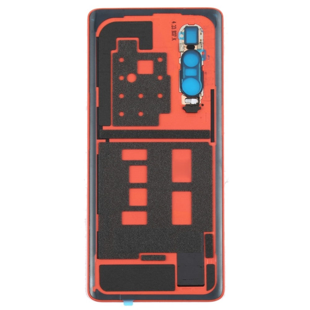 Tapa Bateria Back Cover + Lente Camara Oppo Find X2 Pro CPH2025 PDEM30 Naranja