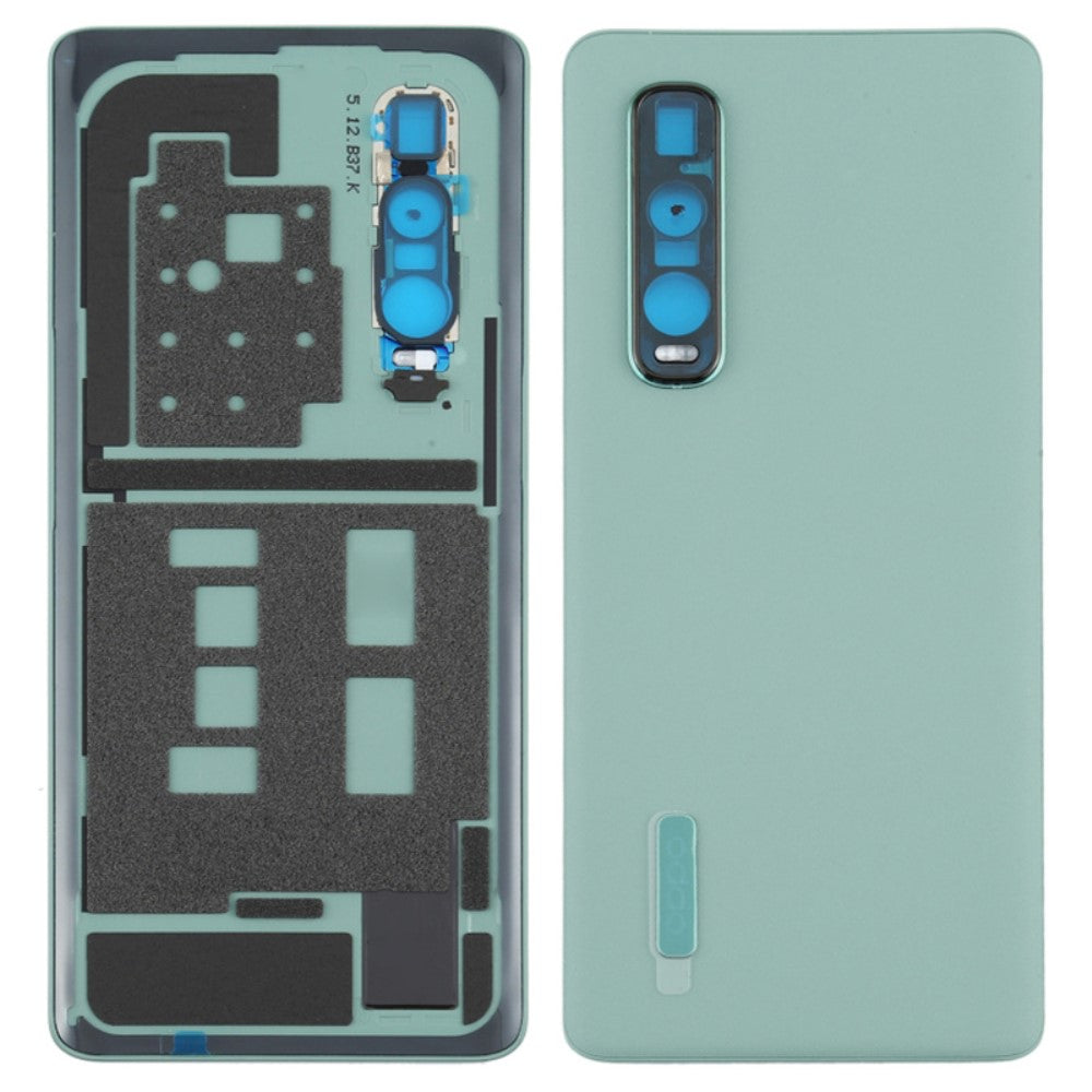 Tapa Bateria Back Cover + Lente Camara Oppo Find X2 Pro CPH2025 PDEM30 Verde