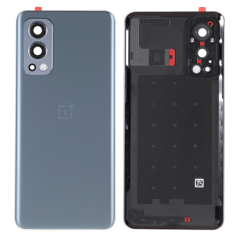 Cache Batterie Cache Arrière + Objectif Caméra Arrière OnePlus Nord 2 5G Gris
