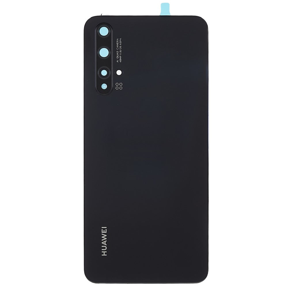 Tapa Bateria Back Cover + Lente Camara Trasera Huawei Nova 5T Negro