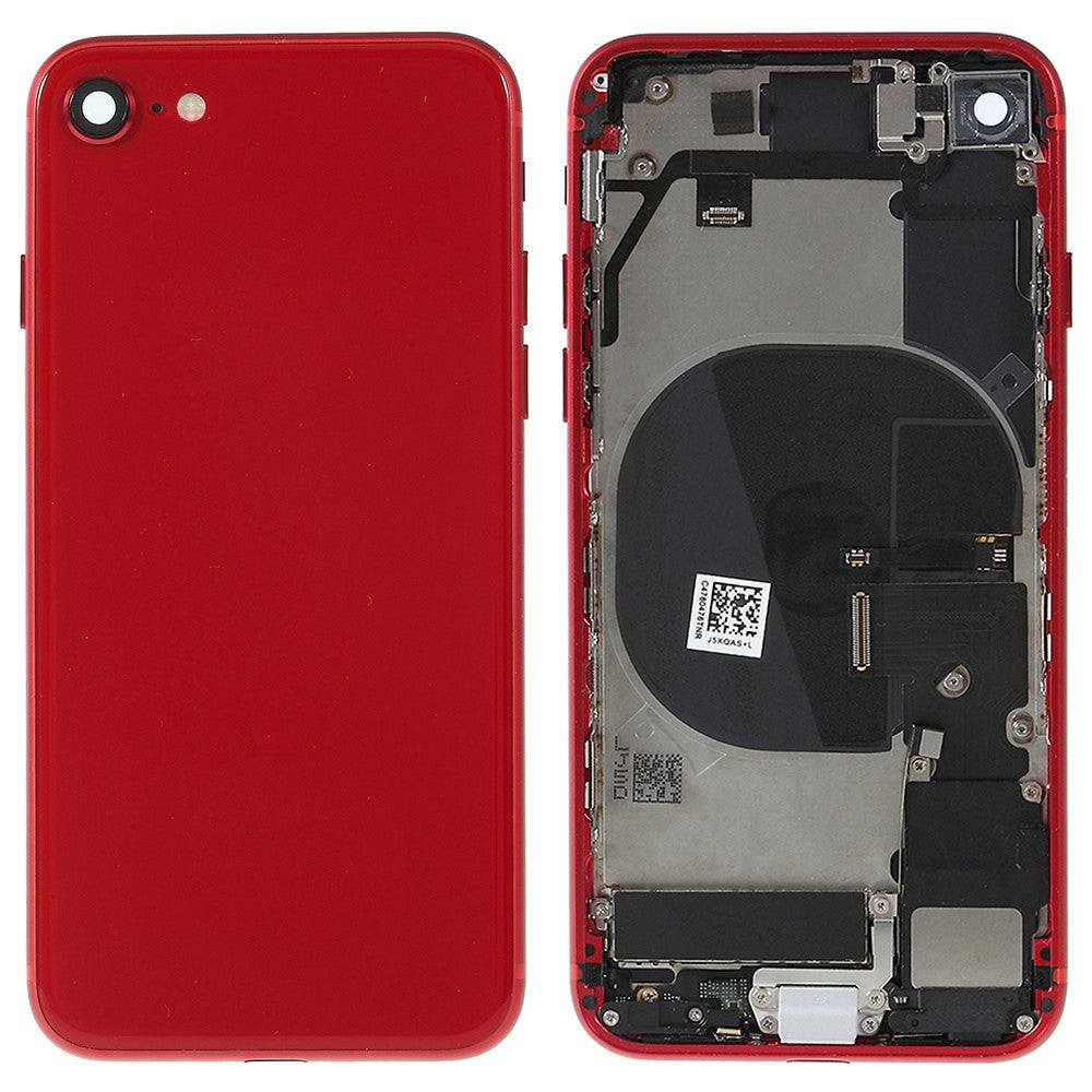 Carcasa Chasis Tapa Bateria + Piezas Apple iPhone 8 Rojo