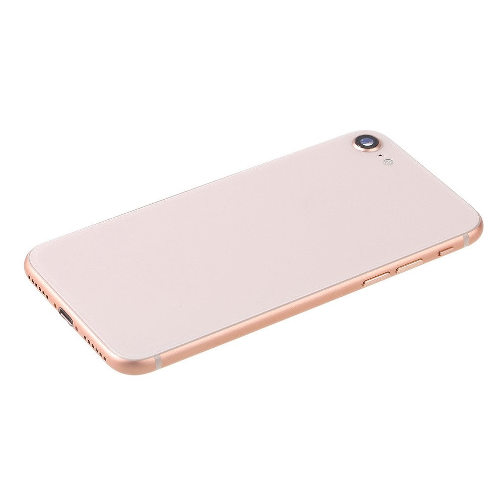 Carcasa Chasis Tapa Bateria + Piezas Apple iPhone 8 Rosa Dorado
