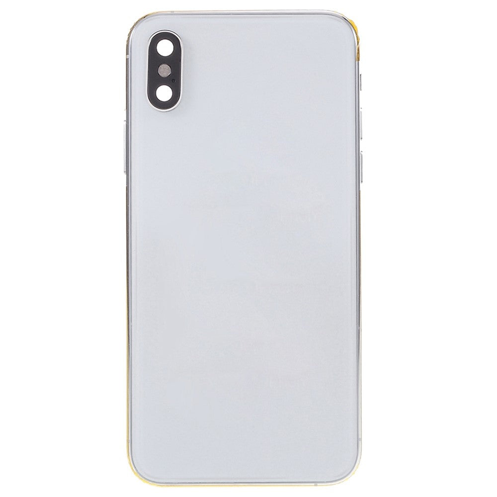 Châssis Cover Battery Cover + Pièces Apple iPhone XS Blanc