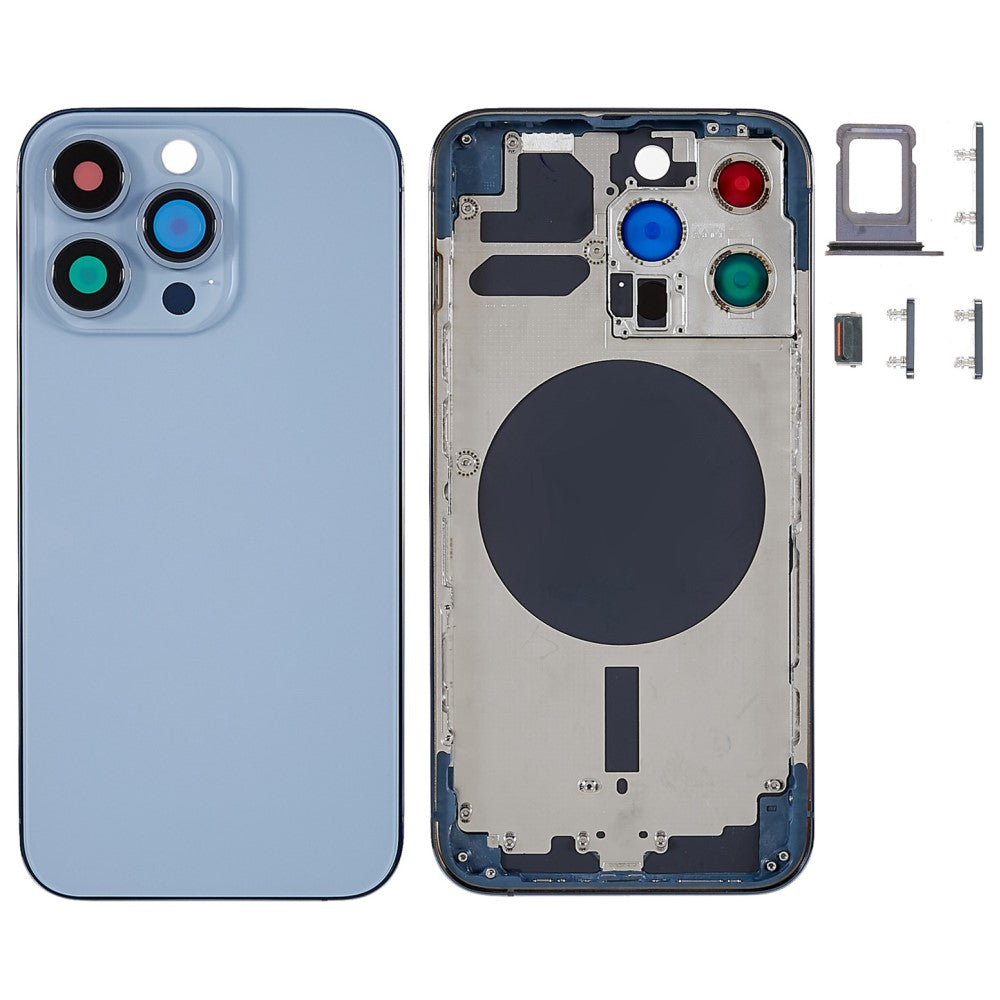 Châssis Cover Battery Cover iPhone 13 Pro Bleu