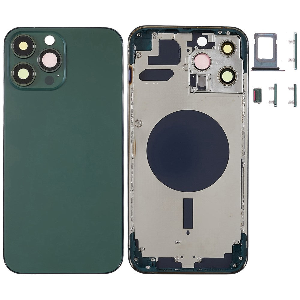 Carcasa Chasis Tapa Bateria iPhone 13 Pro Verde