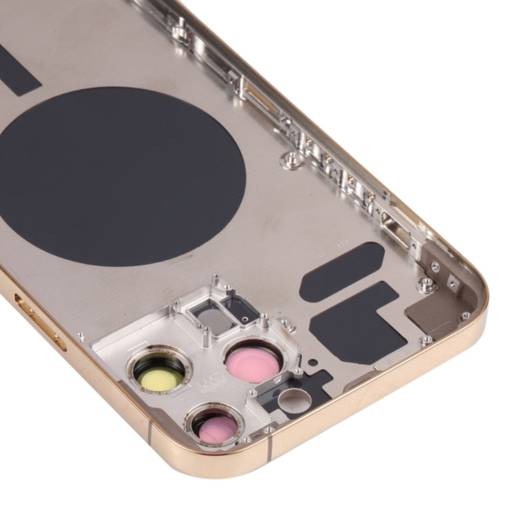 Carcasa Chasis Tapa Bateria iPhone 13 Pro Max Dorado