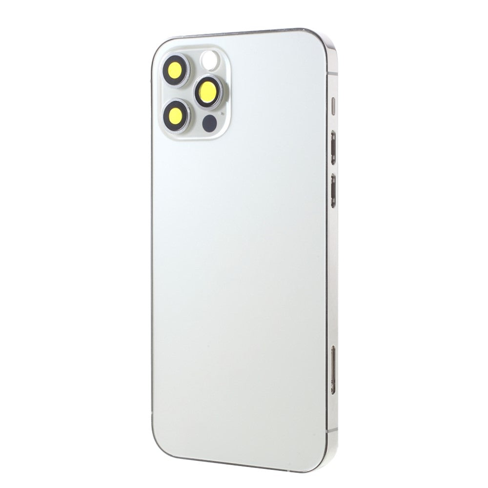 Carcasa Chasis Tapa Bateria iPhone 12 Pro Plata