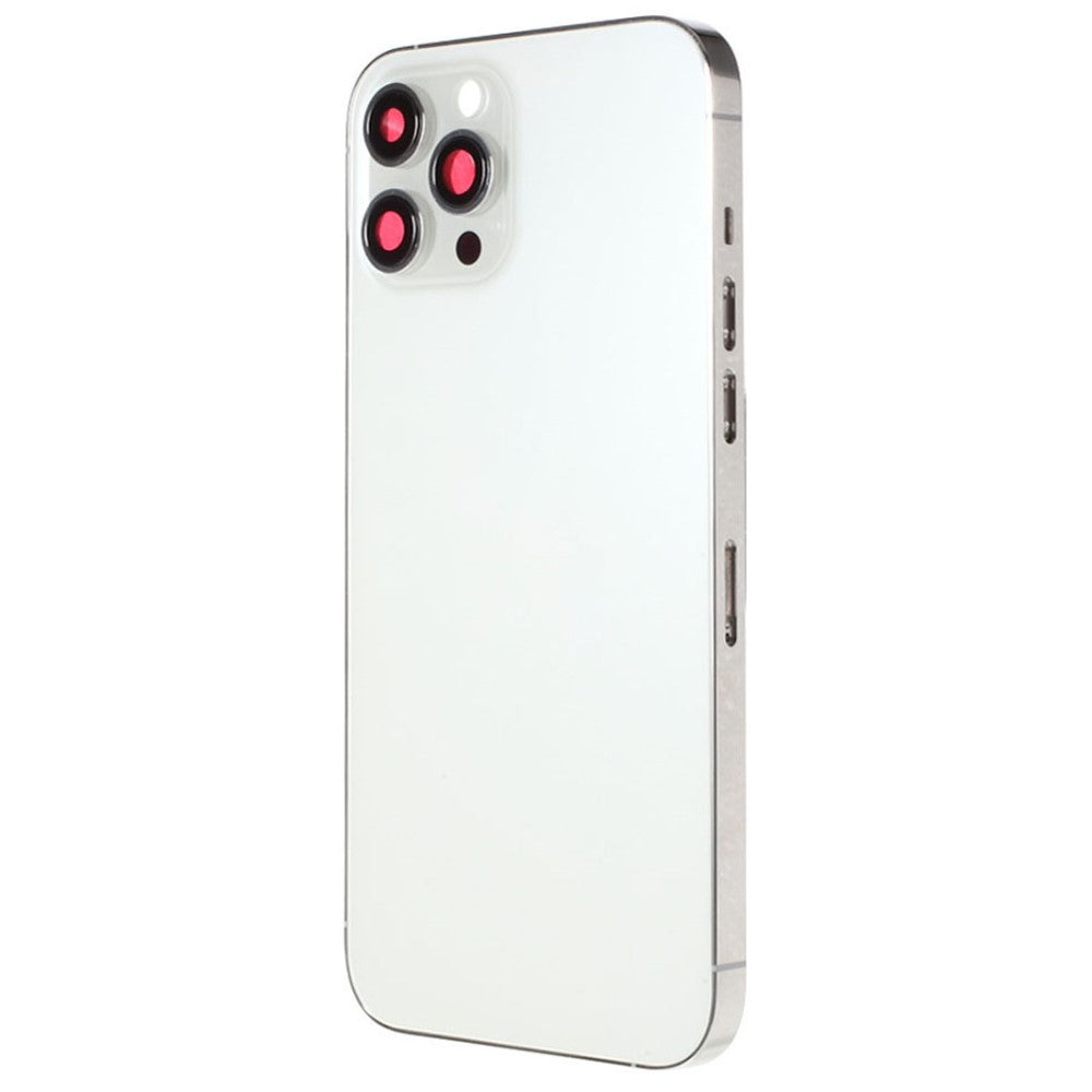 Carcasa Chasis Tapa Bateria iPhone 12 Pro Max Plata