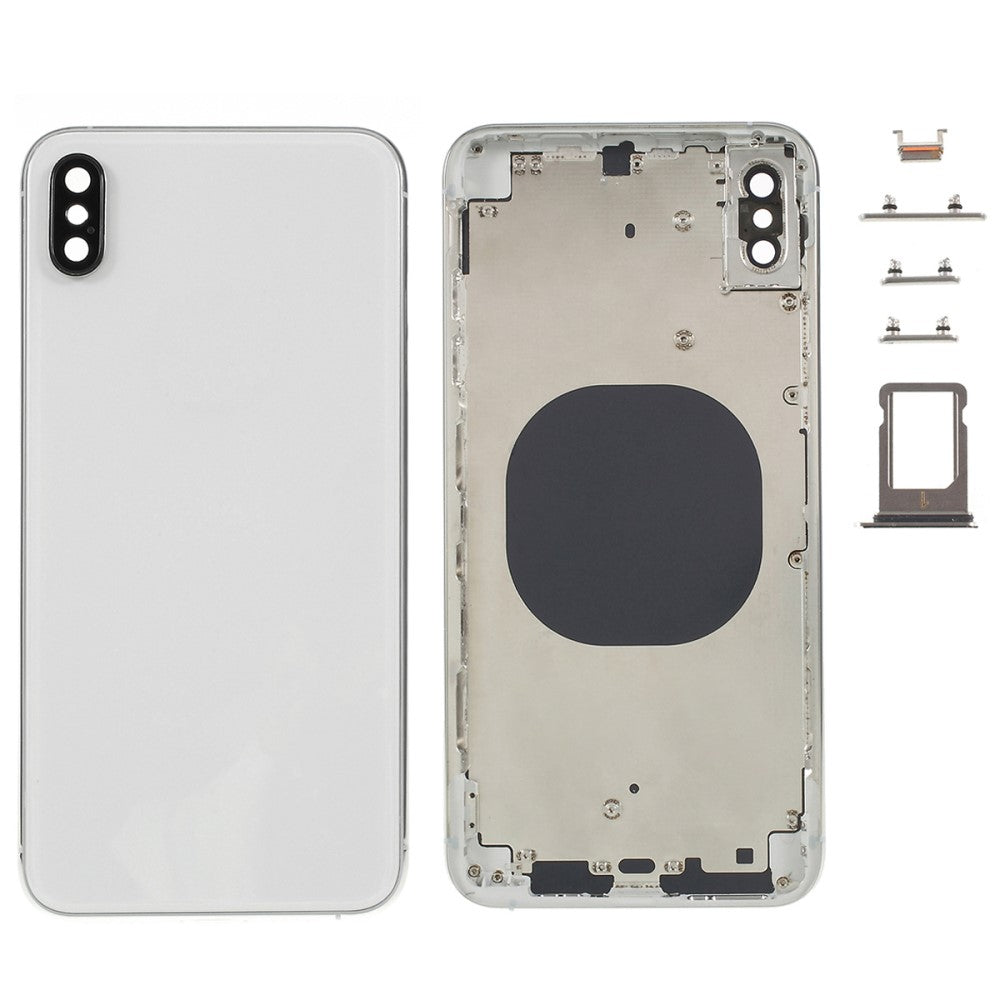 Carcasa Chasis Tapa Bateria iPhone XS Max Plata
