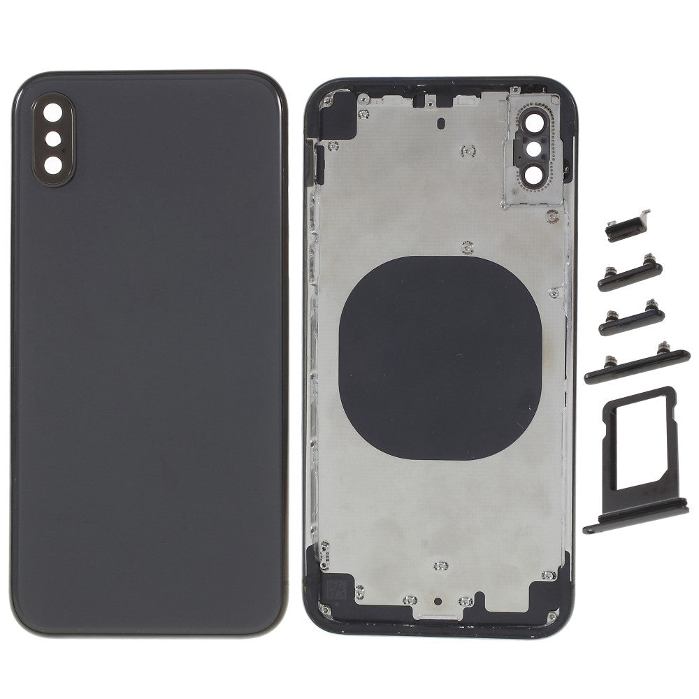 Châssis Cover Battery Cover iPhone X Noir