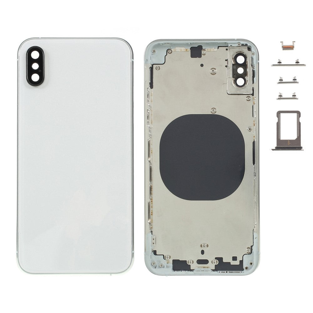 Carcasa Chasis Tapa Bateria iPhone XS Plata