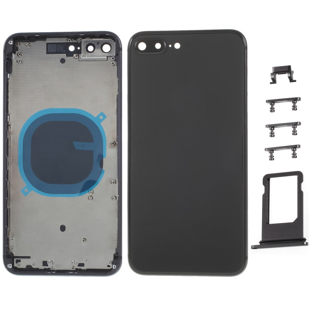 Carcasa Chasis Tapa Bateria iPhone 8 Plus Negro