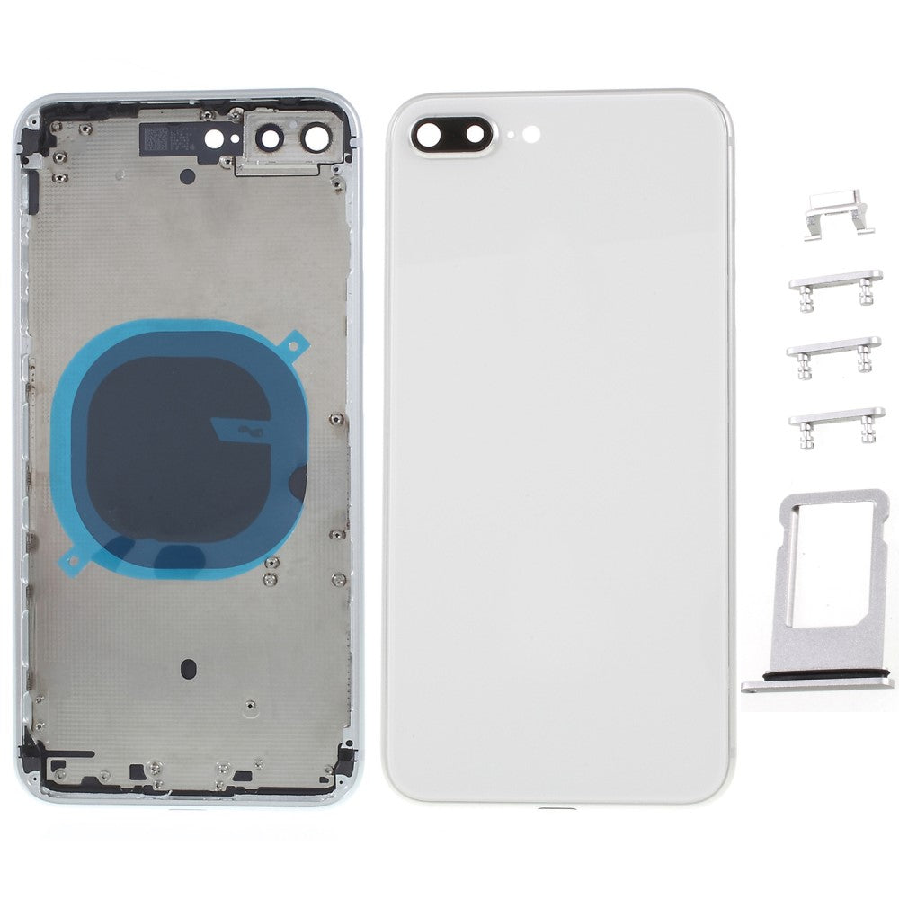 Carcasa Chasis Tapa Bateria iPhone 8 Plus Plata
