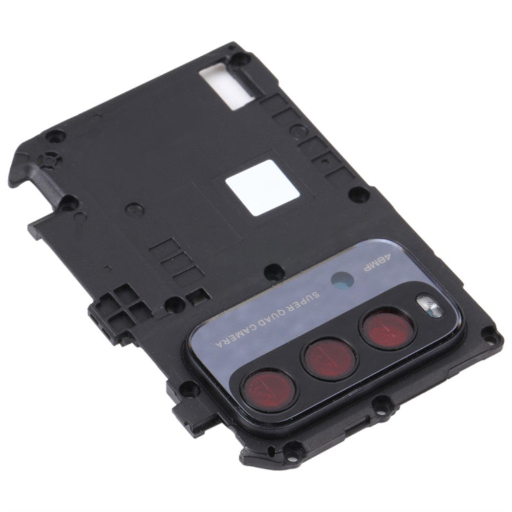 Protecteur de plaque de châssis + cache d'objectif Xiaomi Redmi Note 9 4G (Qualcomm Snapdragon 662) M2010J19SC / Redmi 9T Noir