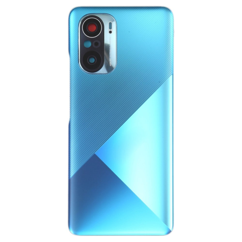 Cache Batterie Cache Arrière + Objectif Caméra Arrière Xiaomi Poco F3 Bleu