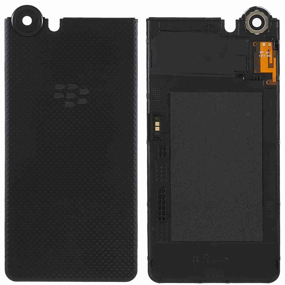 Couvercle de la batterie Couvercle arrière + Objectif de la caméra arrière BlackBerry Keyone Noir