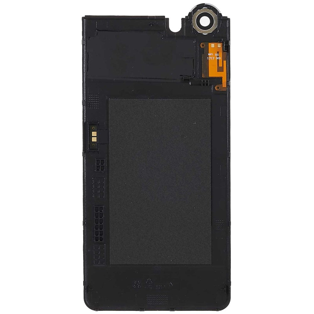 Tapa Bateria Back Cover + Lente Camara Trasera BlackBerry Keyone Negro