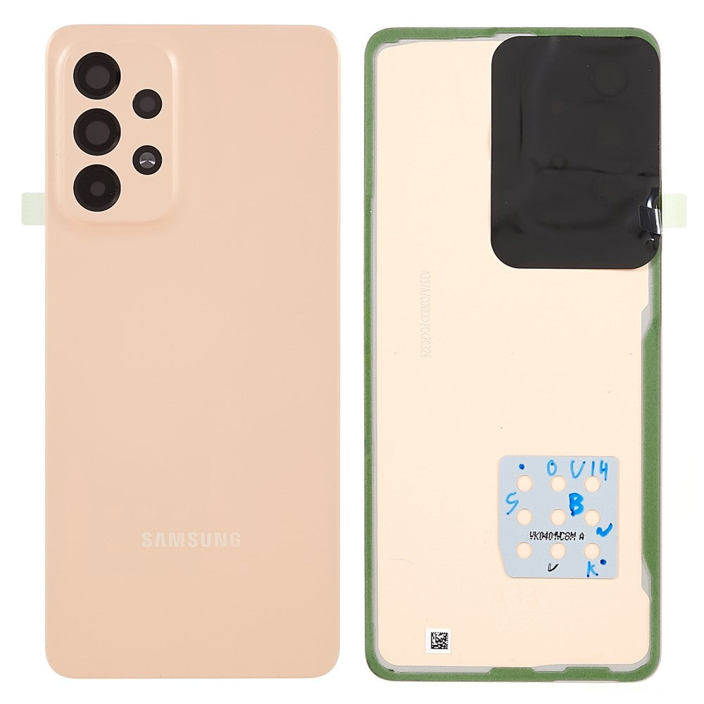 Cache Batterie Cache Arrière + Lentille Caméra Arrière Samsung Galaxy A33 5G A336 Rose