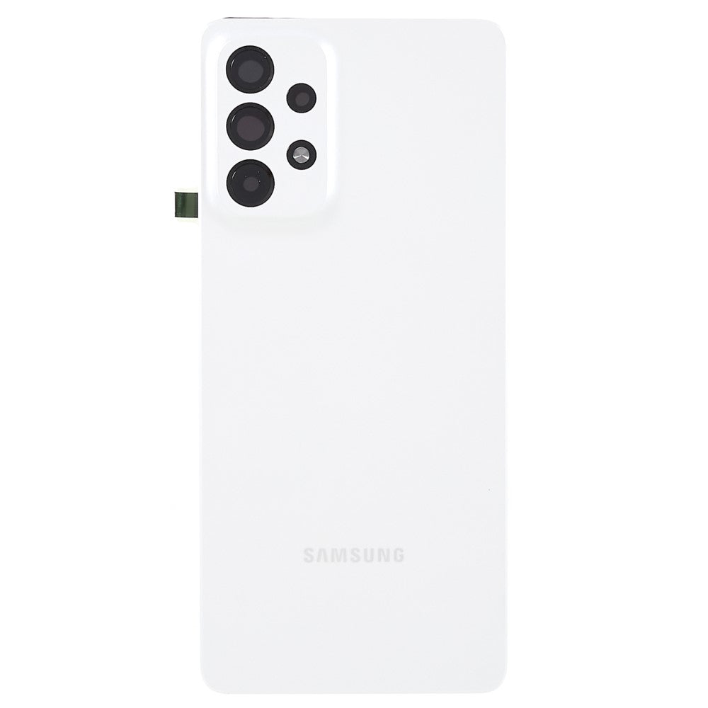 Tapa Bateria Back Cover + Lente Camara Trasera Samsung Galaxy A73 5G A736 Blanco