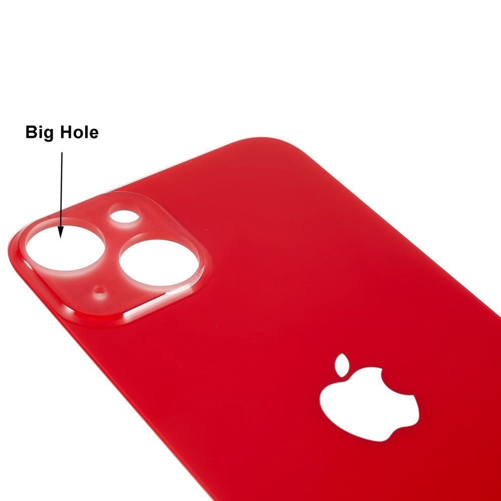 Tapa Bateria Back Cover (Agujero Ancho) Apple iPhone 14 Rojo