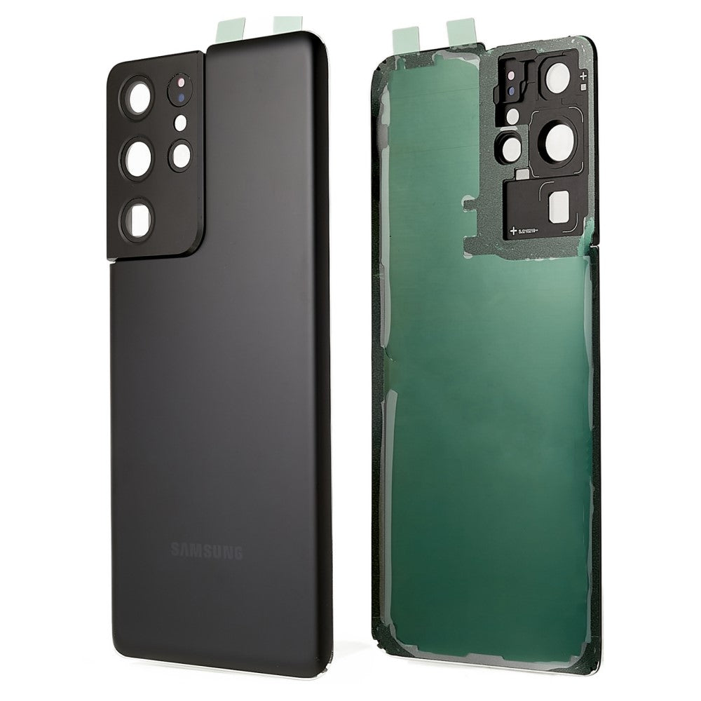 Cache Batterie + Lentille Caméra Arrière Samsung Galaxy S21 Ultra 5G G998 Noir