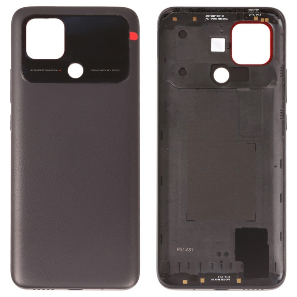 Battery Cover Back Cover Xiaomi Poco C40 4G Black