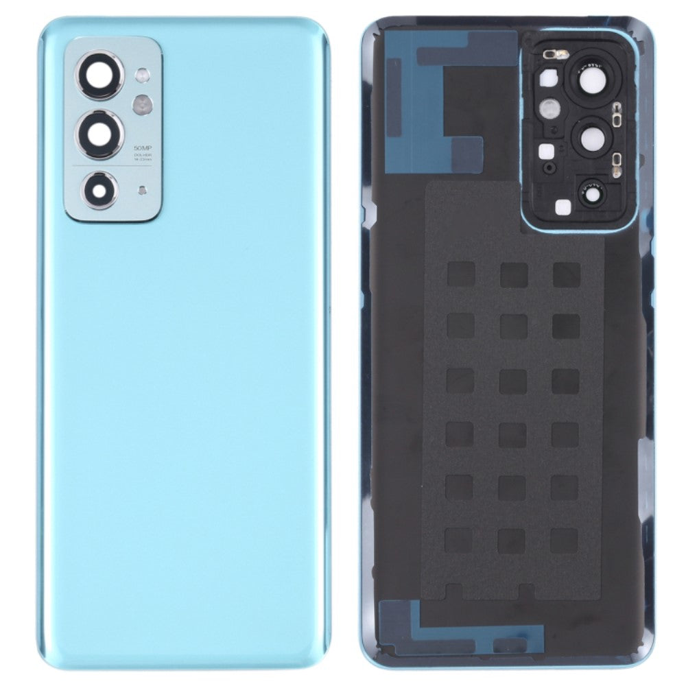Battery Cover Back Cover + Rear Camera Lens OnePlus 9RT 5G Cyan