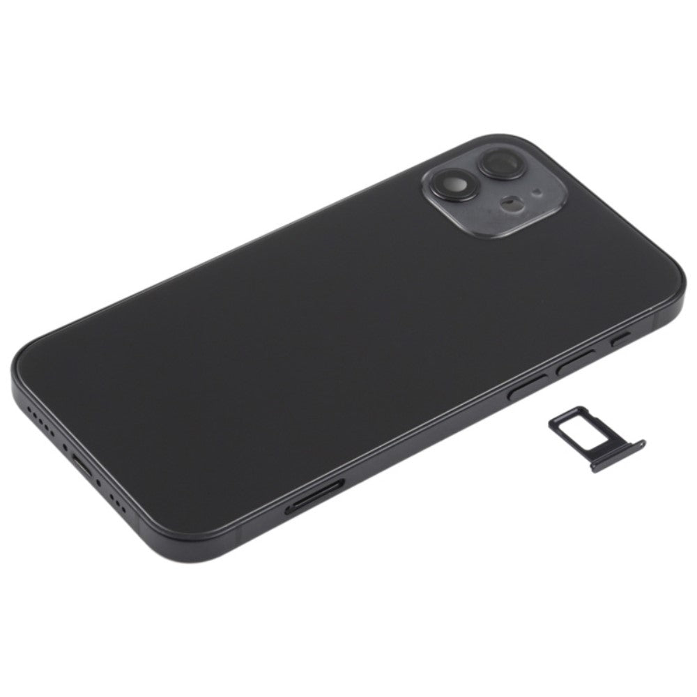 Chassis Cover Battery Cover + Parts Apple iPhone 12 Black
