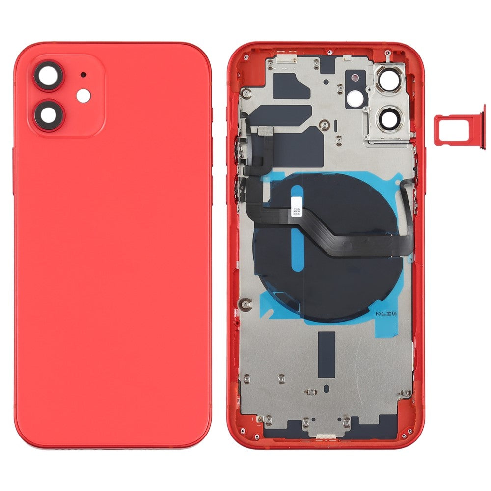 Chassis Cover Battery Cover + Parts Apple iPhone 12 Red