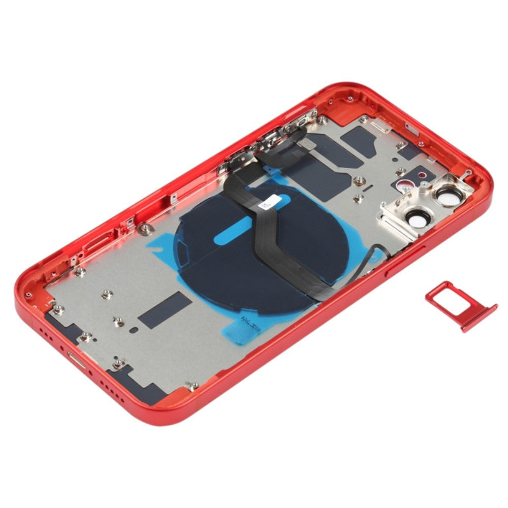 Chassis Cover Battery Cover + Parts Apple iPhone 12 Red