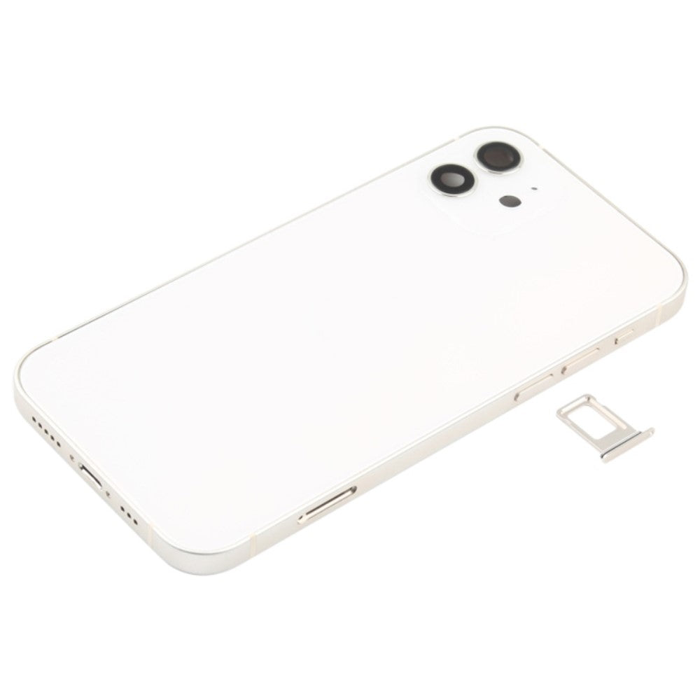 Carcasa Chasis Tapa Bateria + Piezas Apple iPhone 12 Blanco