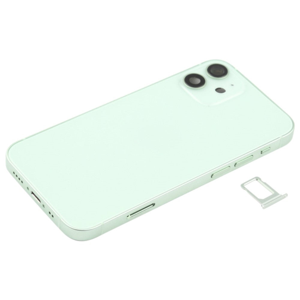 Carcasa Chasis Tapa Bateria + Piezas Apple iPhone 12 Mini Verde