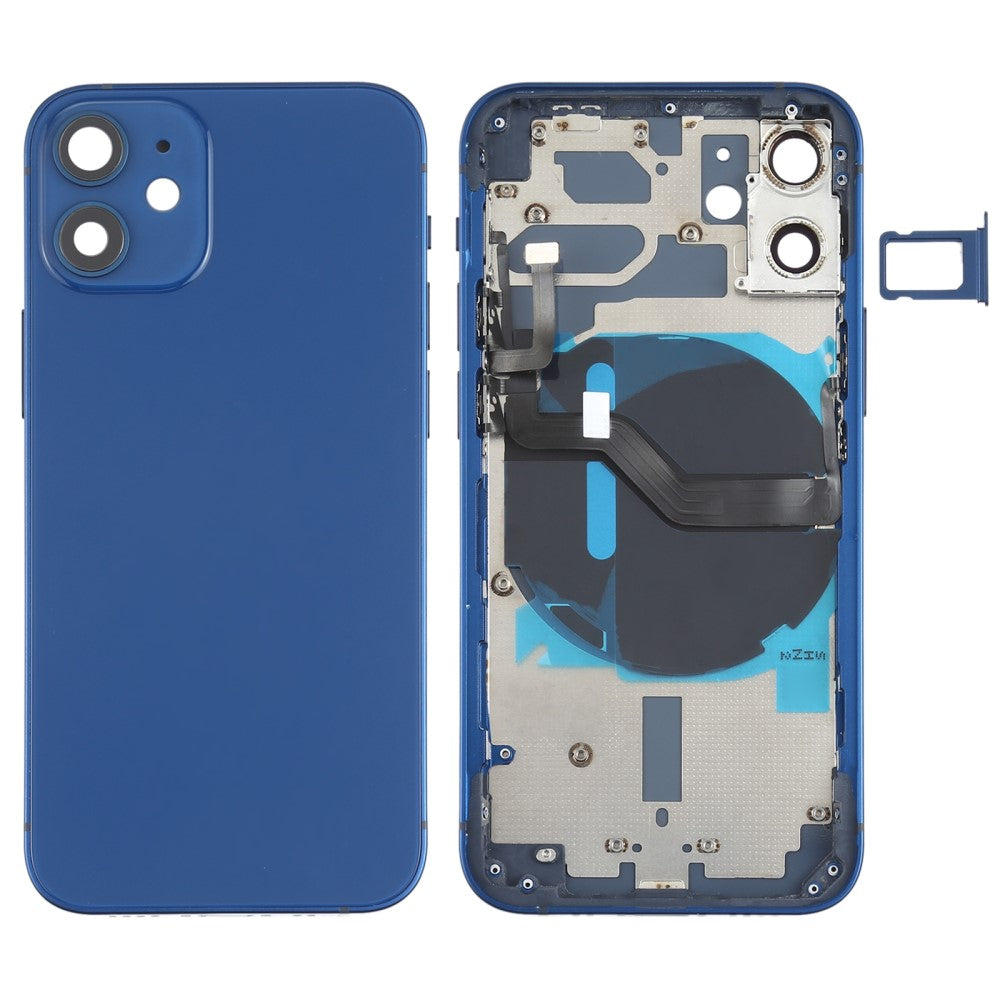 Châssis Cover Battery Cover + Pièces Apple iPhone 12 Mini Bleu