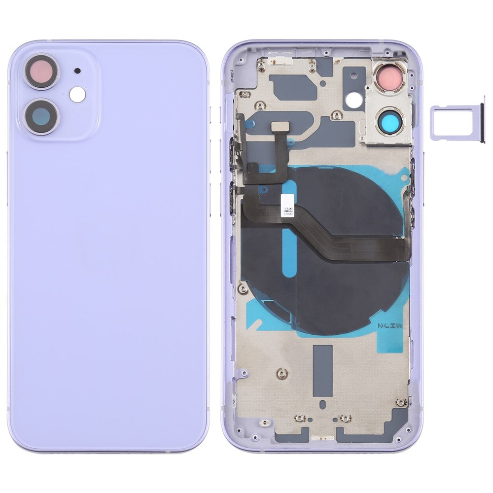 Châssis Cover Battery Cover + Pièces Apple iPhone 12 Mini Violet
