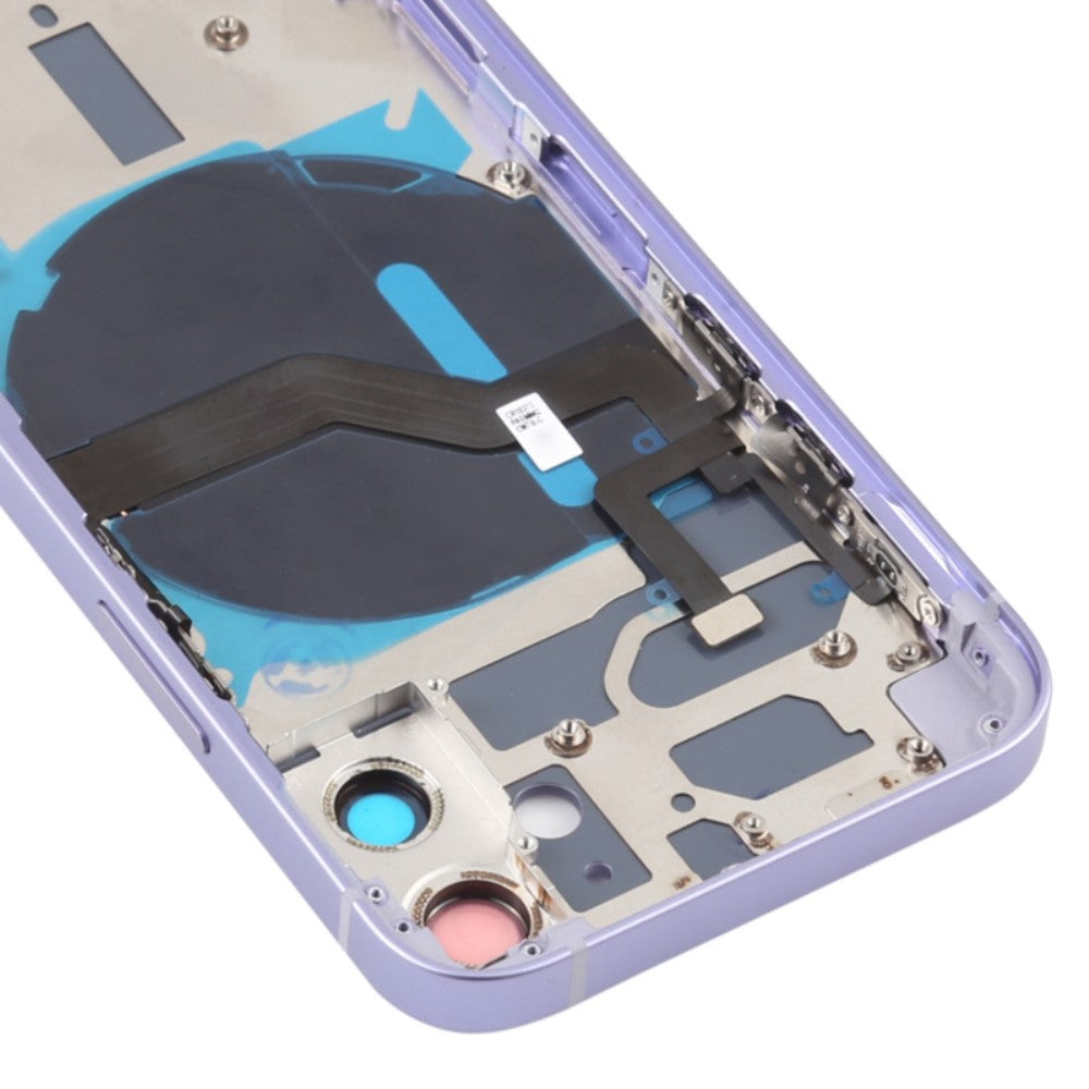 Carcasa Chasis Tapa Bateria + Piezas Apple iPhone 12 Mini Morado