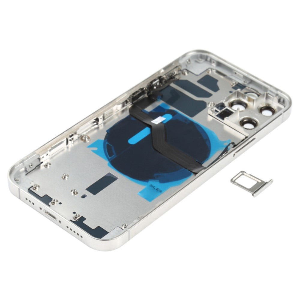 Châssis Cover Battery Cover + Pièces Apple iPhone 12 Pro Argent