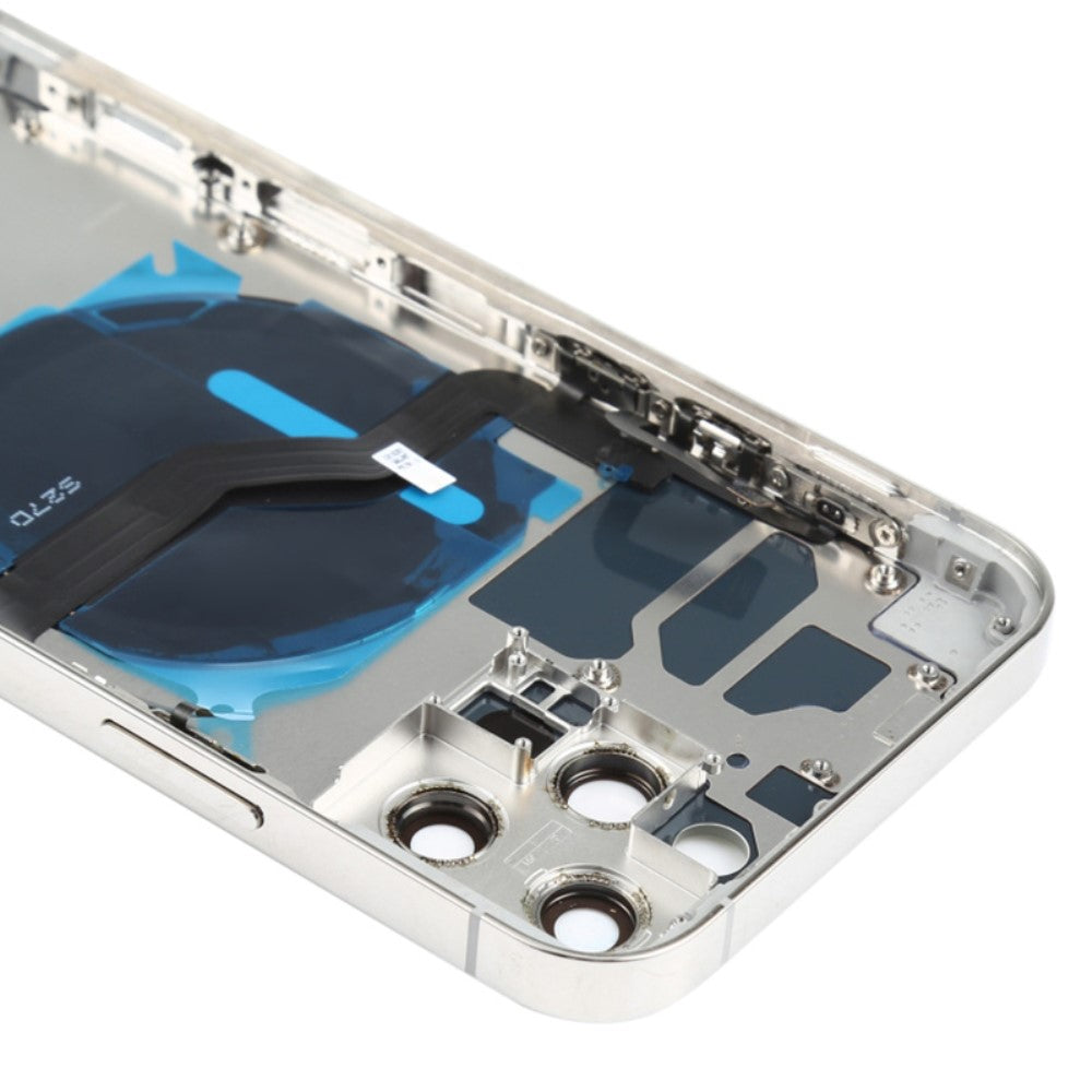 Carcasa Chasis Tapa Bateria + Piezas Apple iPhone 12 Pro Plateado