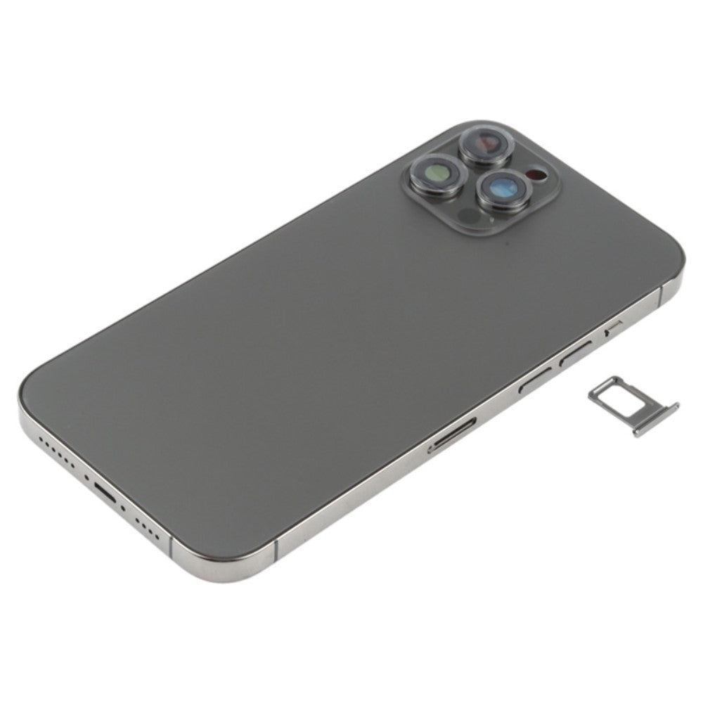 Châssis Cover Battery Cover + Pièces Apple iPhone 12 Pro Max Noir