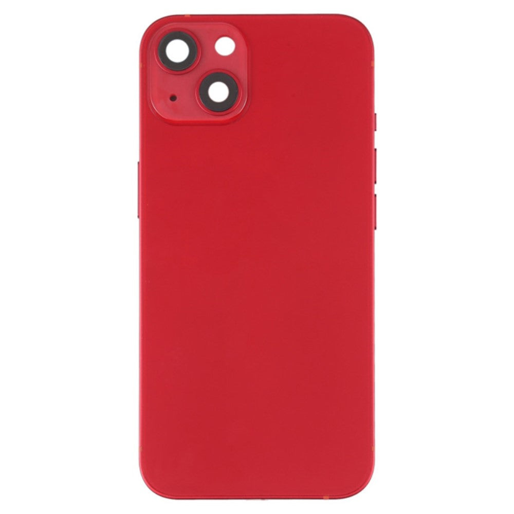 Carcasa Chasis Tapa Bateria + Piezas Apple iPhone 13 Rojo