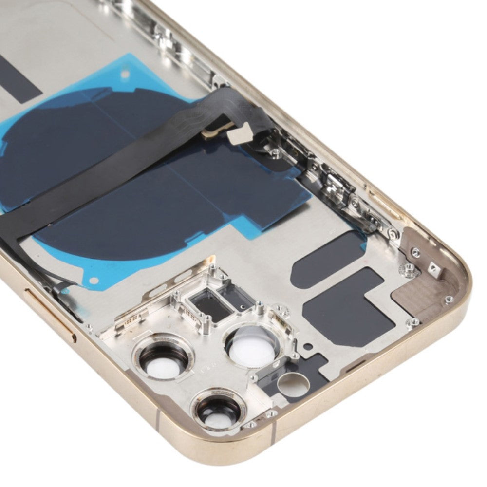 Carcasa Chasis Tapa Bateria + Piezas Apple iPhone 13 Pro Max Dorado