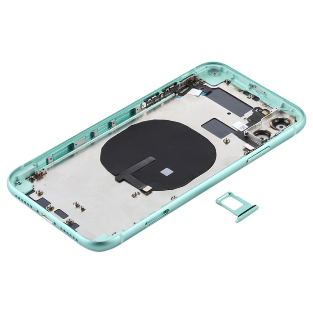 Carcasa Chasis Tapa Bateria + Piezas Apple iPhone 11 Verde