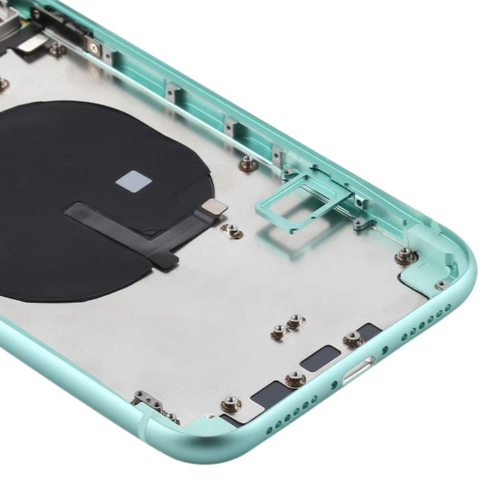 Carcasa Chasis Tapa Bateria + Piezas Apple iPhone 11 Verde