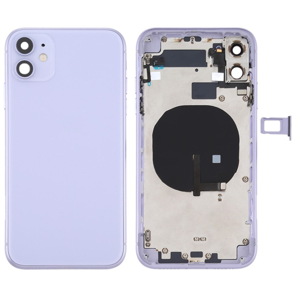 Châssis Cover Battery Cover + Pièces Apple iPhone 11 Violet