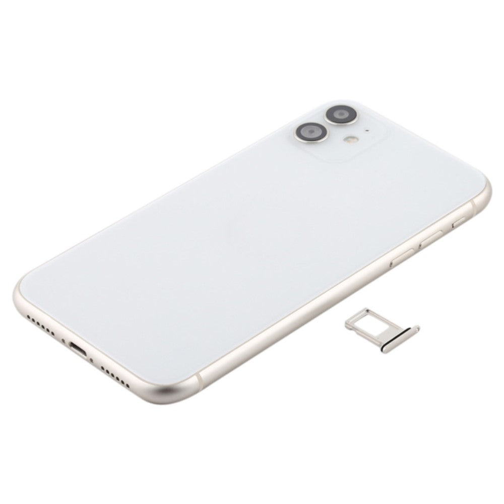 Châssis Cover Battery Cover + Pièces Apple iPhone 11 Blanc